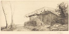 Shepherd's Hut on a Hillside (Bergerie sur le coteau). Creator: Alphonse Legros.