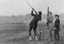 King Manuel II of Portugal shooting at Windsor, Berkshire, 1909. Artist: Unknown