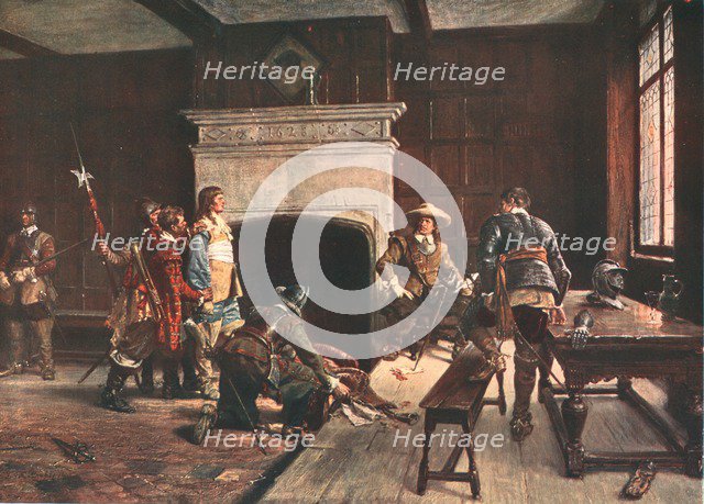 'Cromwell at the 'Blue Boar', Holborn, London', 1640, (c1883), (c1902). Creator: Unknown.