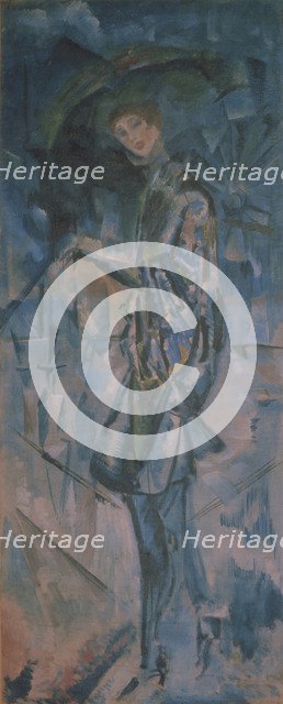 Female portrait. Artist: Yakulov, Georgi Bogdanovich (1884-1928)