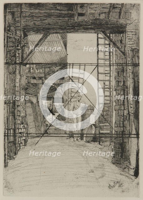 The Lime-Burner, 1859. Creator: James Abbott McNeill Whistler.