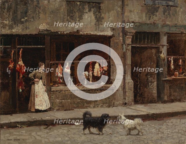 The Street in Paris, 1875. Creator: Marie-Francois-Firmin Girard.