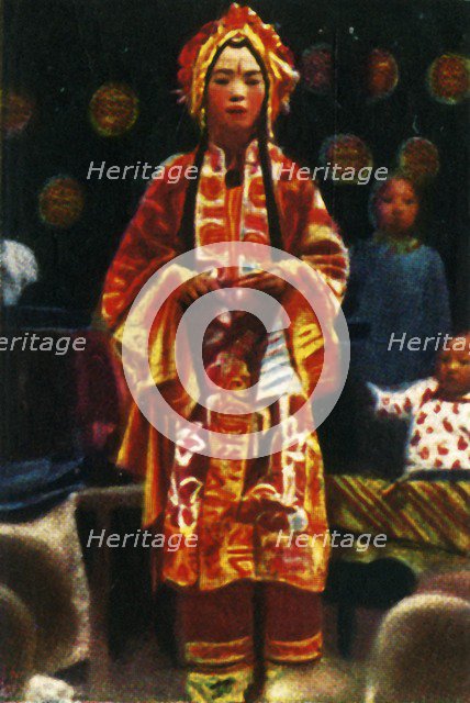 Ballad-singer, China, c1928. Creator: Unknown.