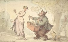 Beauty and the Beast, 18th-19th century. Creator: Attributed to Thomas Rowlandson.