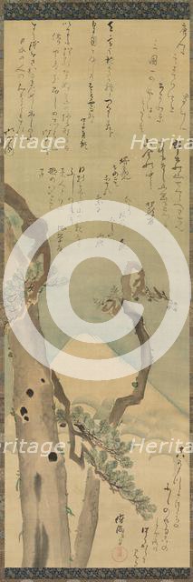 Mt. Fuji through Pines, late 1700s-early 1800s. Creator: Kubo Shunman (1757-1820).