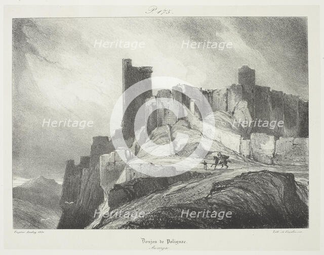The Dungeon of Polignac, 1831. Creator: Eugene Isabey.
