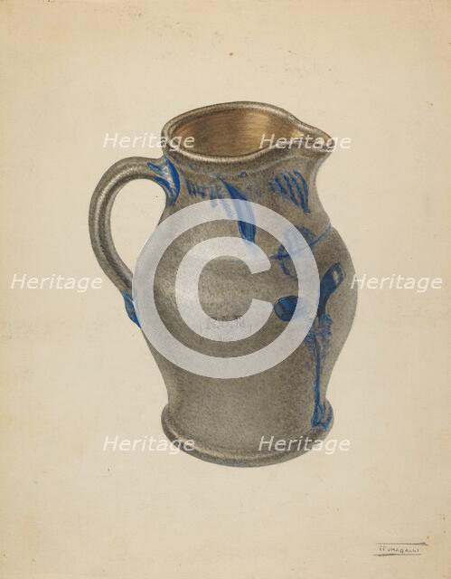 Pitcher, c. 1938. Creator: Frank Fumagalli.