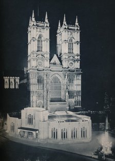 'The Abbey Church of St. Peter, Westminster; Showing the Temporary Annexe', 1937. Artist: Unknown.