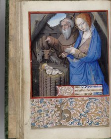 Nativity (Book of Hours), 1485-1499. Artist: Bourdichon, Jean (1457-1521)