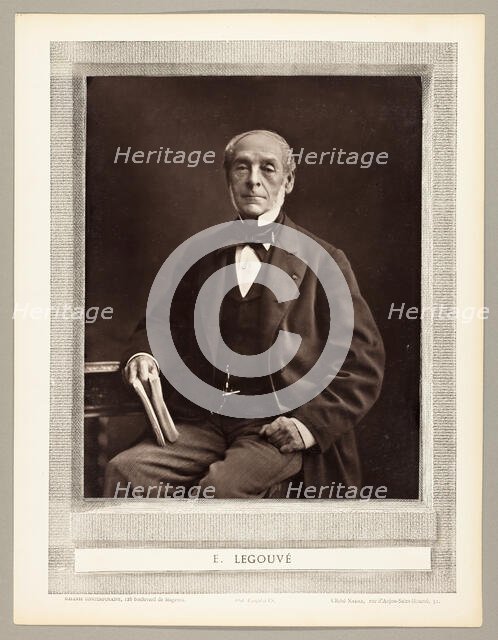 Ernest Legouvé, 1853/76. Creator: Nadar.
