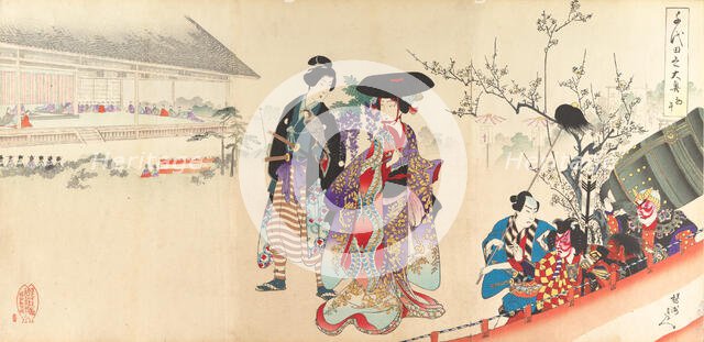 Chiyoda Castle (Album of Women), 1895., 1895. Creator: Chikanobu Yoshu.