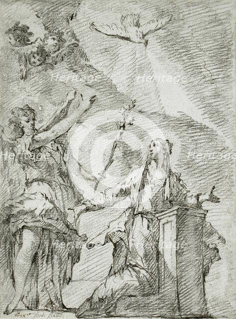 The Annunciation, c1740. Creator: Francesco Fontebasso.