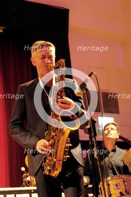 Dave O’Higgins, Darius Brubeck Quartet, Battle Jazz Festival, Battle, East Sussex, July 2023. Creator: Brian O'Connor.