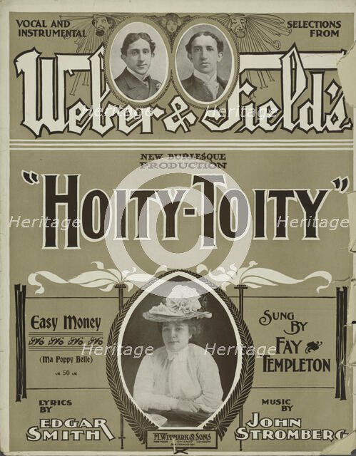 'Easy money (Ma poppy belle)', 1901. Creator: Unknown.