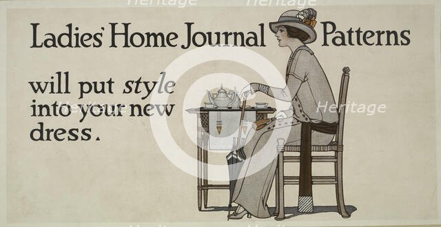Ladies' home journal patterns will put style into your new dress, c1895 - 1917. Creator: Unknown.