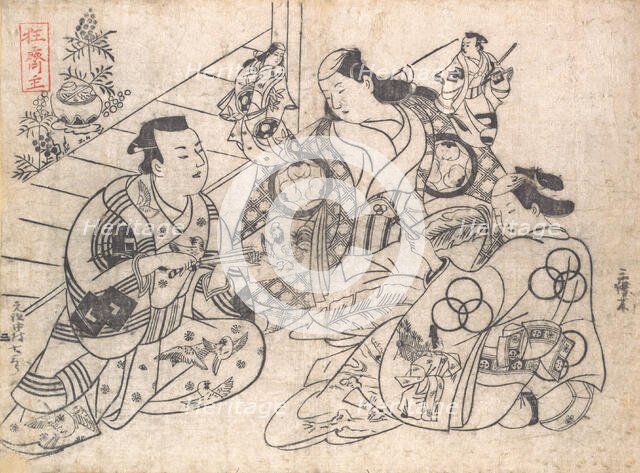 Scene from a Drama, 1710-13., 1710-13. Creator: Okumura Masanobu.