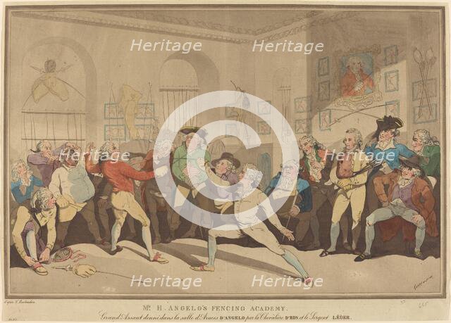 Mr. H. Angelo's Fencing Academy, 1887. Creator: Unknown.