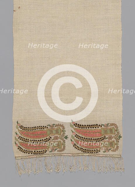 Towel, Turkey, 19th century. Creator: Unknown.