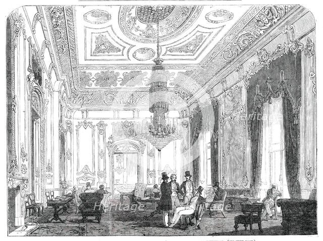 The Military, Naval, and County Service Club, St. James's-Street - Principal Drawing-Room, 1850. Creator: Unknown.