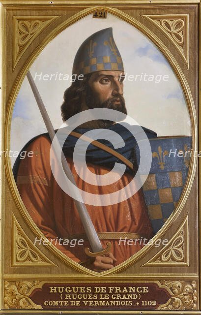 Hugh I, Count of Vermandois (1057-1101), 1840s. Creator: Decaisne, Henri (1799-1852).