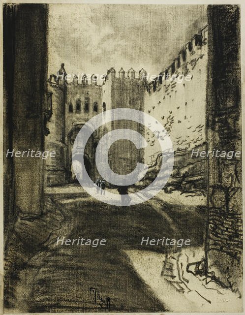 Gateway, Segovia, c. 1903. Creator: Joseph J Pennell.
