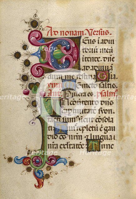 Decorated Initial D; Decorated Initial I; Gualenghi-d'Este Hours, about 1469. Creator: Unknown.