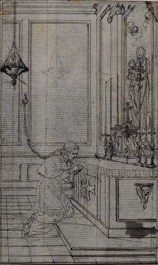 Study for Vignette in Abbé Dinouart's "Vie du Venerable don Juan de Palafox", p. 256, c. 1767. Creator: Hubert Francois Gravelot.