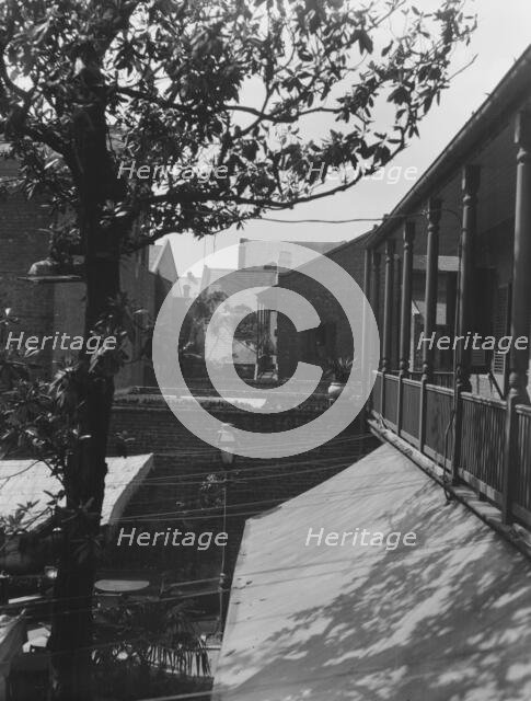 Courtyard balconies, New Orleans, between 1920 and 1926. Creator: Arnold Genthe.
