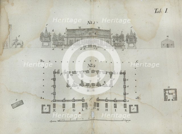 Ice castle built for Empress Anna Ioannovna during the Month of January of the Year 1740.