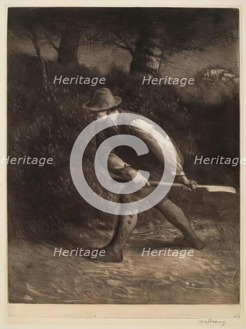 The Hedger, 1891. Creator: William Strang.