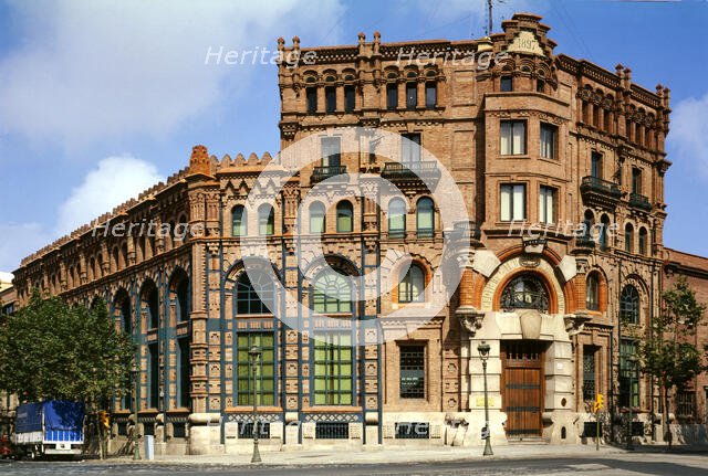 Modernist building currently the headquarters of the Endesa company, 19th century. Creator: Falgués Pere (1850-1916).