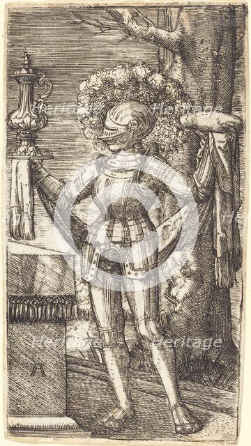 Knight in Armour with Bread and Wine, c. 1512/1515. Creator: Albrecht Altdorfer.