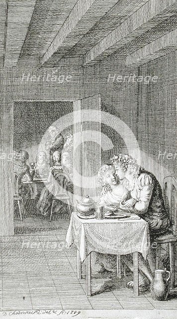 Illustration for 'Prussian History of the State of Brandenburg,' first part, 1789. Creator: Daniel Nikolaus Chodowiecki.