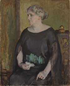 Portrait of Mrs. Lydia Keirkner, 1922. Creator: Magnus Enckell.