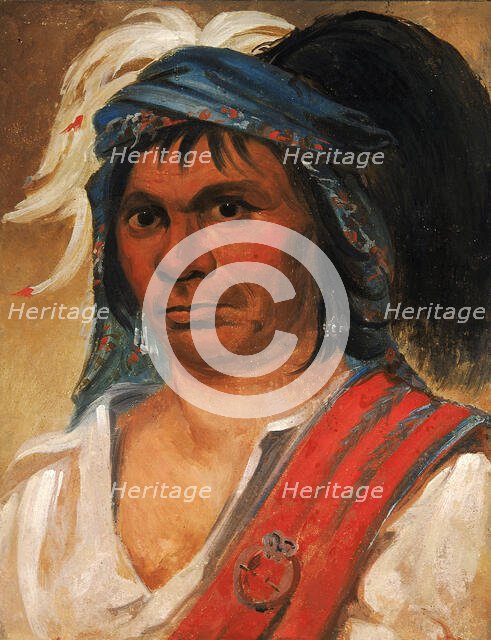 Hard Hickory, an Amiable Man, 1831. Creator: George Catlin.