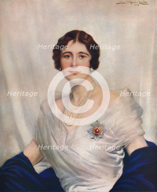 'Her Majesty Queen Elizabeth', 1937. Creator: John Saint-Helier Lander.