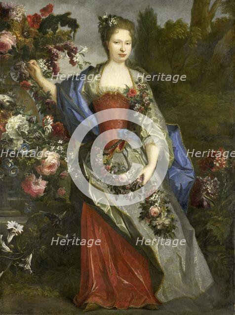 Portrait of a Woman, according to tradition Marie Louise Elisabeth d'Orléans (1695-1719), Duchesse d Creator: School of Nicolas de Largillière.