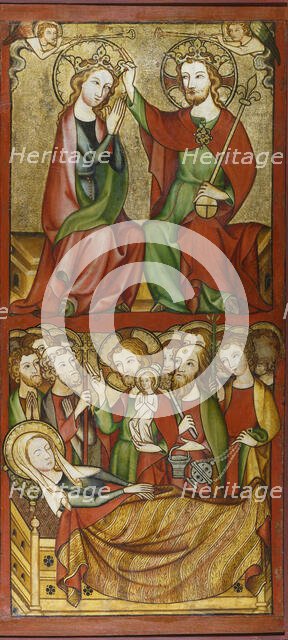 Coronation and Death of the Virgin, 1325-1335. Creator: Rhenish Master.