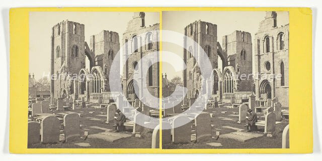 Elgin Cathedral - transept and Towers, Mid 19th century. Creator: George Washington Wilson.