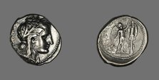 Tetradrachm (Coin) Depicting the Goddess Persephone, 310-305 BCE. Creator: Unknown.