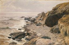 On the Riviera (rocky coast), 1887/1888. Creator: Alfred Zoff.
