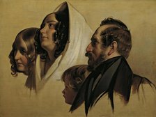 The family of Johann Graf von Majláth, 1832. Creator: Friedrich von Amerling.