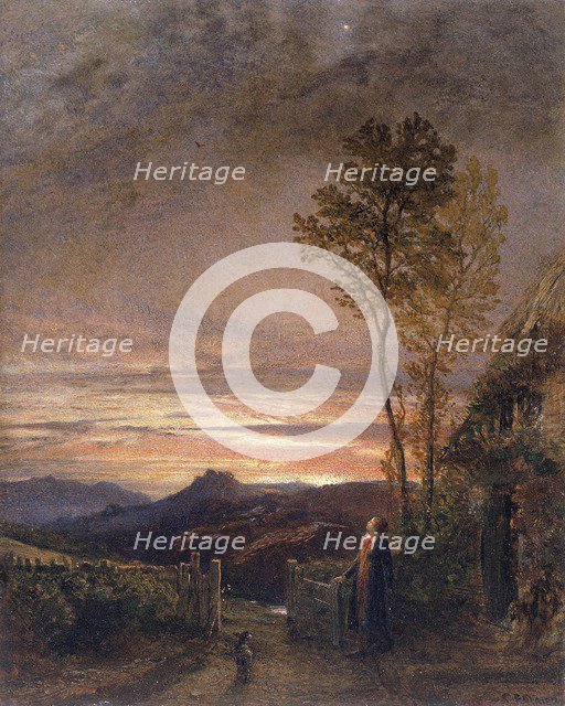 'The rising of the skylark', 1839-1840. Artist: Samuel Palmer.