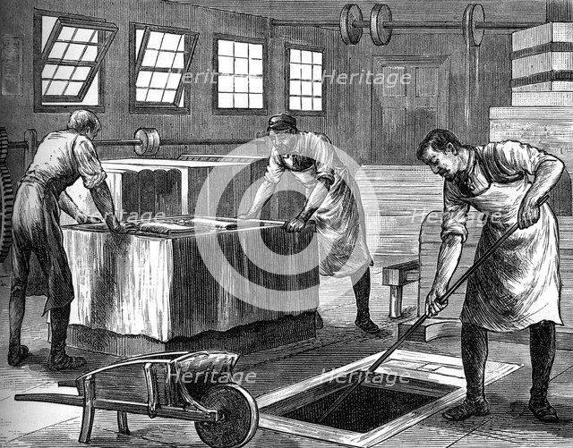 The slip-house, c1880. Artist: Unknown