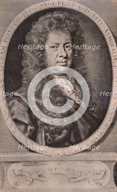 Samuel Pepys, English diarist and naval administrator, c1690 (1894). Artist: Robert White.