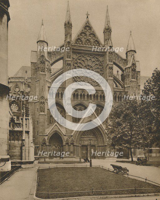 'The Modern North Front and the Main Entrance to the Abbey', c1935. Creator: Unknown.