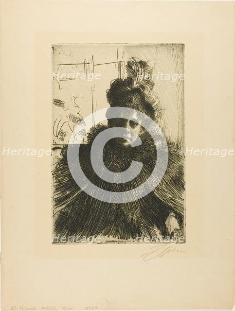 Gerda Hagborg III, 1896. Creator: Anders Leonard Zorn.