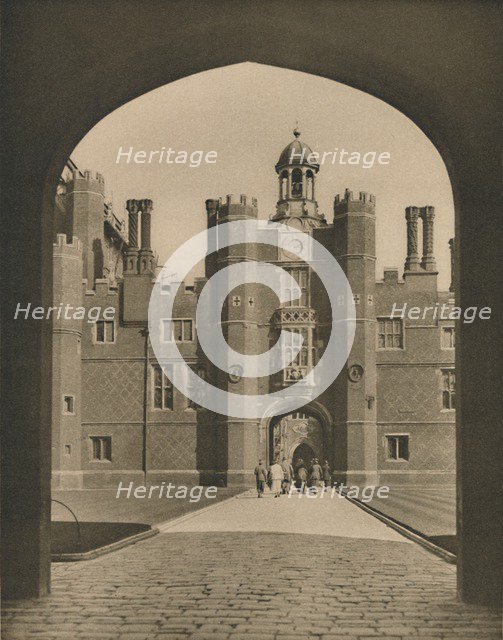 'Base Court, the First Quadrangle of Wolsey's Palace', c1935. Creator: Donald McLeish.