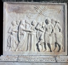 An altar dedicated to the Roman Imperial cult, 1st century.  Creator: Unknown.
