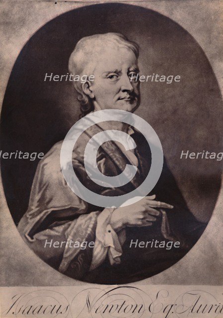 Sir Isaac Newton, English mathematician and physicist, early 18th century (1894). Artist: Jean Simon.